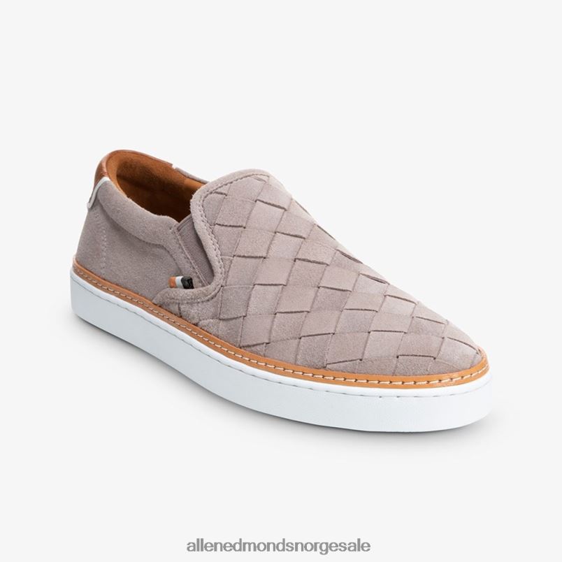 nei Allen Edmonds menn alfavevde slip-on sneaker tinngrå semsket skinn 64B6Z315