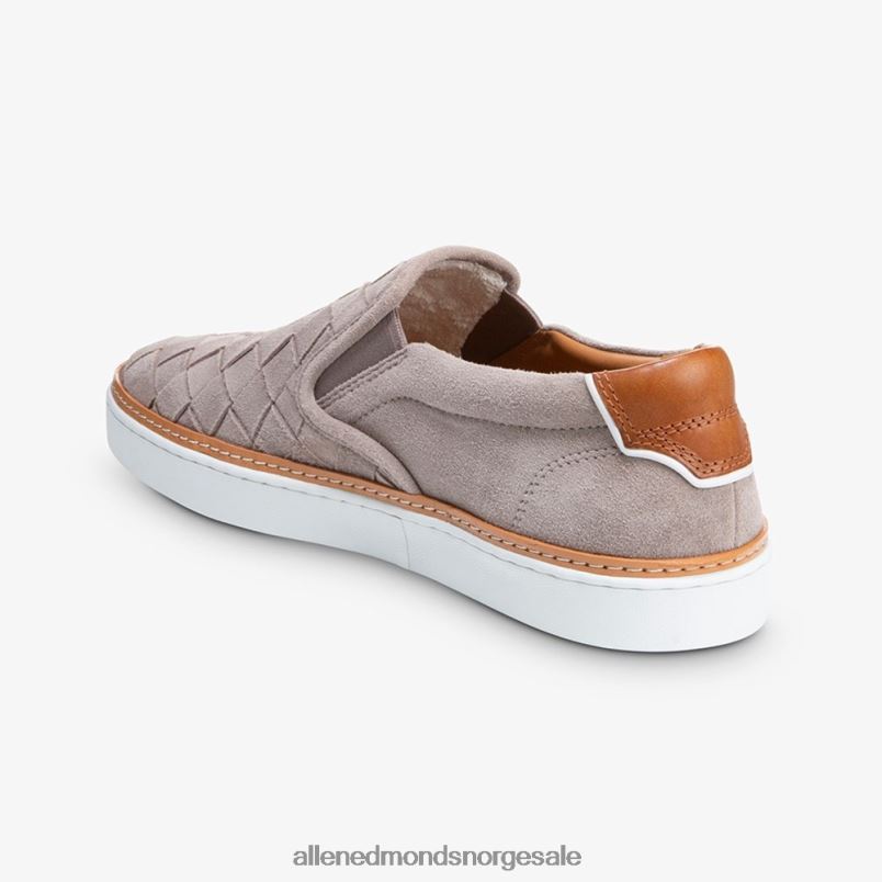 nei Allen Edmonds menn alfavevde slip-on sneaker tinngrå semsket skinn 64B6Z315