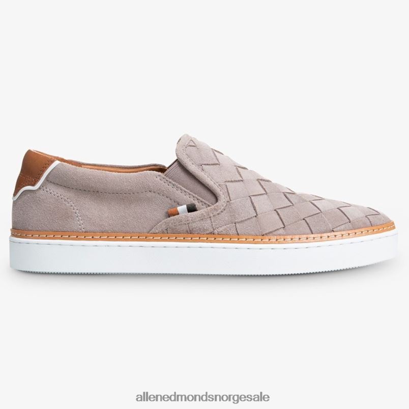 nei Allen Edmonds menn alfavevde slip-on sneaker tinngrå semsket skinn 64B6Z315