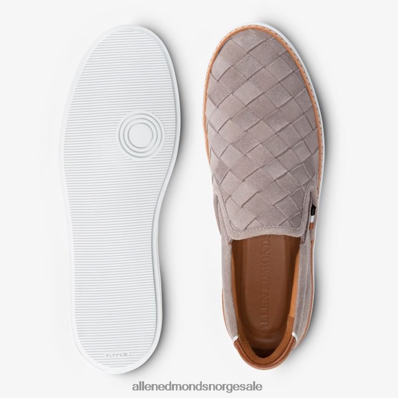 nei Allen Edmonds menn alfavevde slip-on sneaker tinngrå semsket skinn 64B6Z315