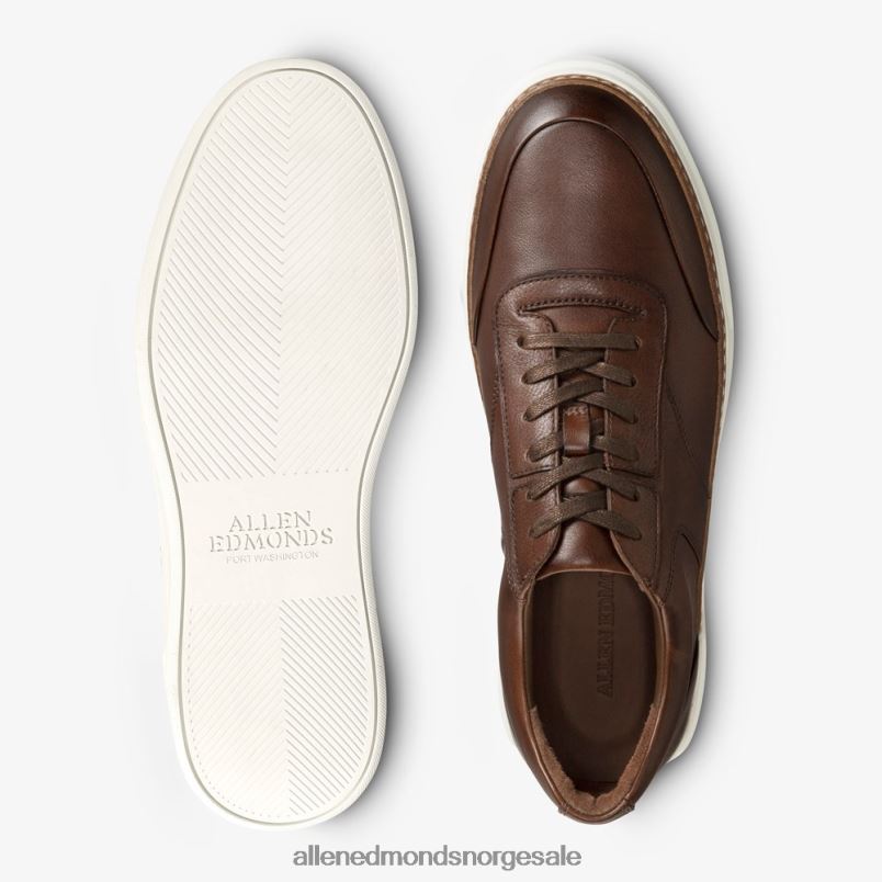 nei Allen Edmonds menn burke sneaker med snøre mørkebrun 64B6Z372