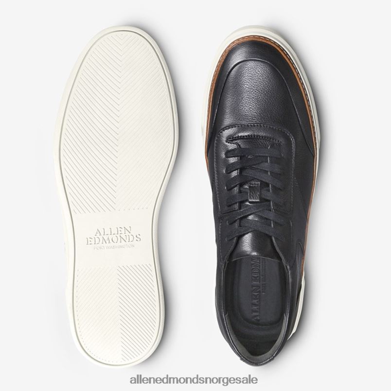 nei Allen Edmonds menn burke sneaker med snøre svart 64B6Z66