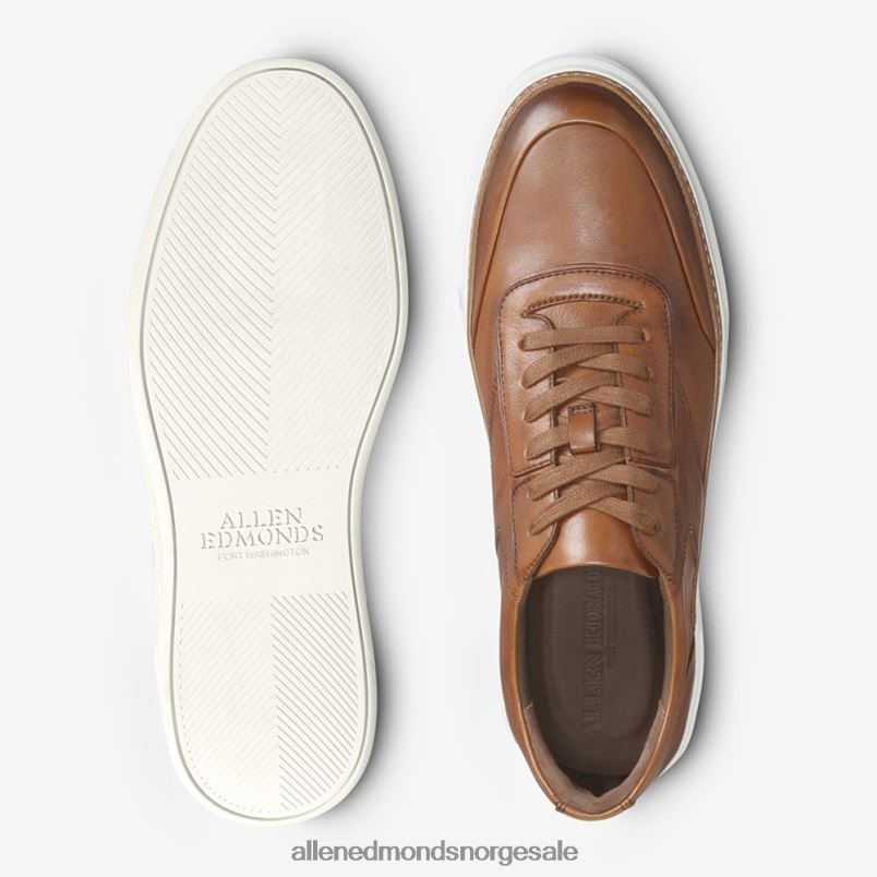 nei Allen Edmonds menn burke sneaker med snøre tan 64B6Z371