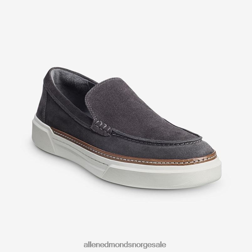 nei Allen Edmonds menn burke venetiansk slip-on joggesko grå semsket skinn 64B6Z458