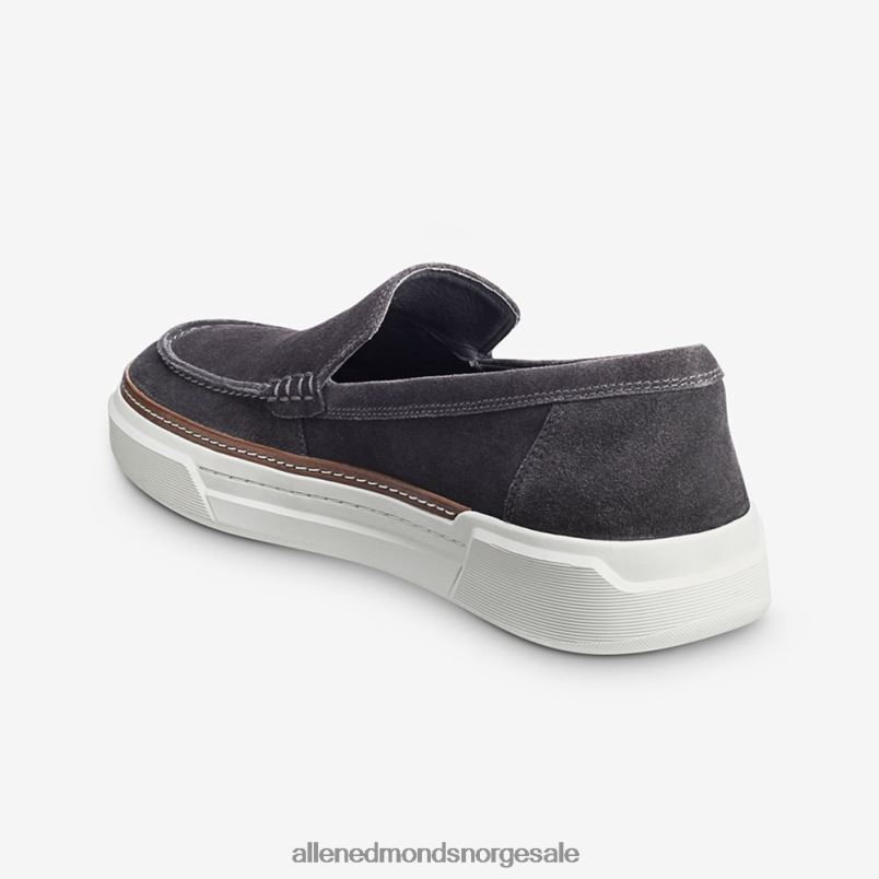 nei Allen Edmonds menn burke venetiansk slip-on joggesko grå semsket skinn 64B6Z458