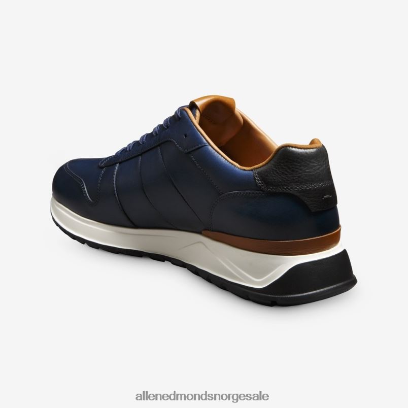 nei Allen Edmonds menn lawson sneaker med snøre marine skinn 64B6Z53