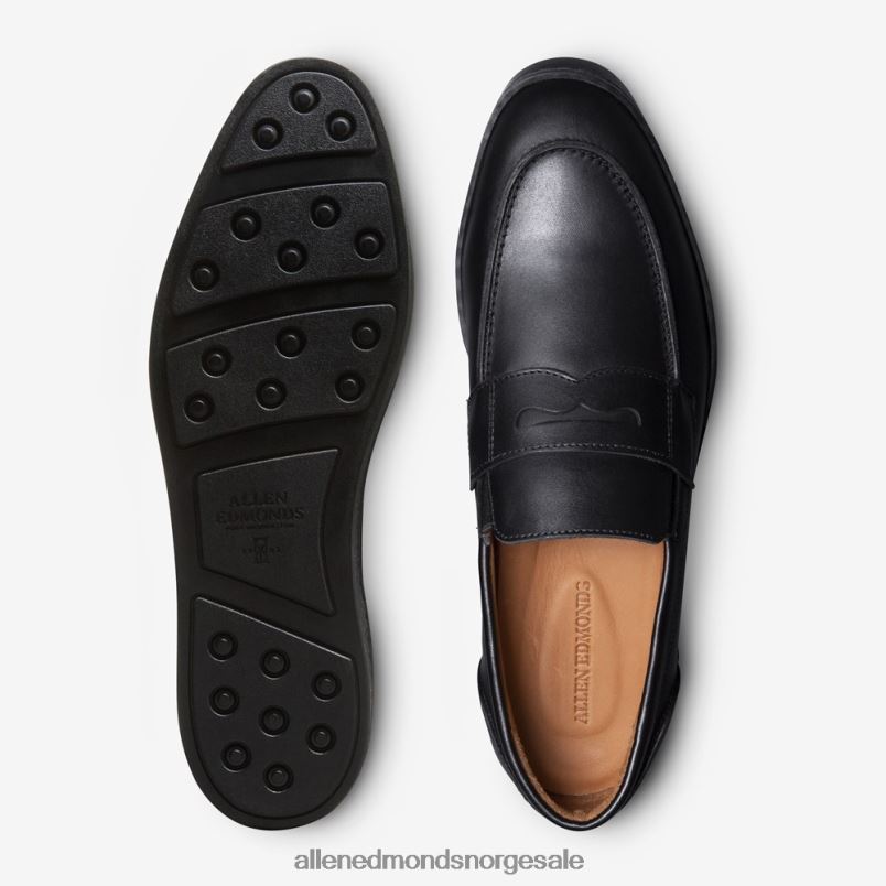 nei Allen Edmonds menn randolph slip-on joggesko Svart lær 64B6Z259
