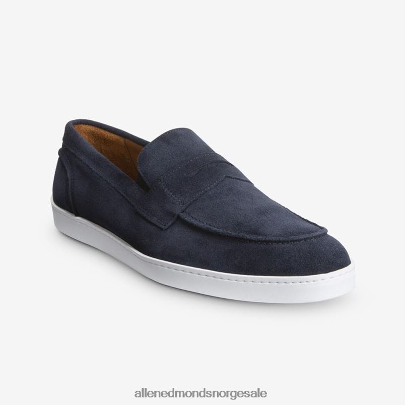 nei Allen Edmonds menn randolph slip-on joggesko marineblå semsket skinn 64B6Z18