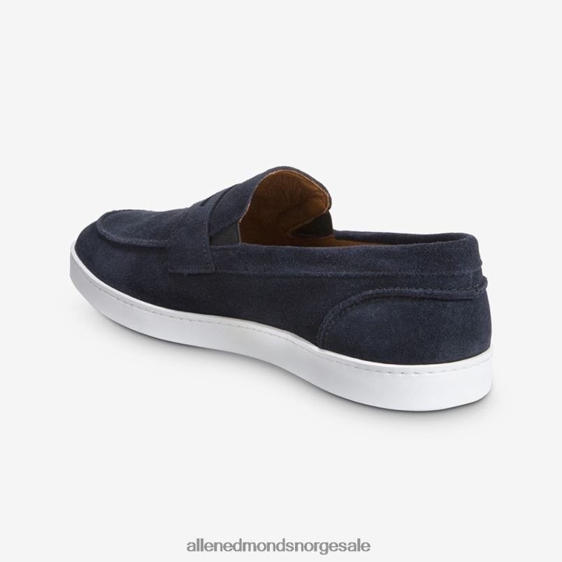 nei Allen Edmonds menn randolph slip-on joggesko marineblå semsket skinn 64B6Z18