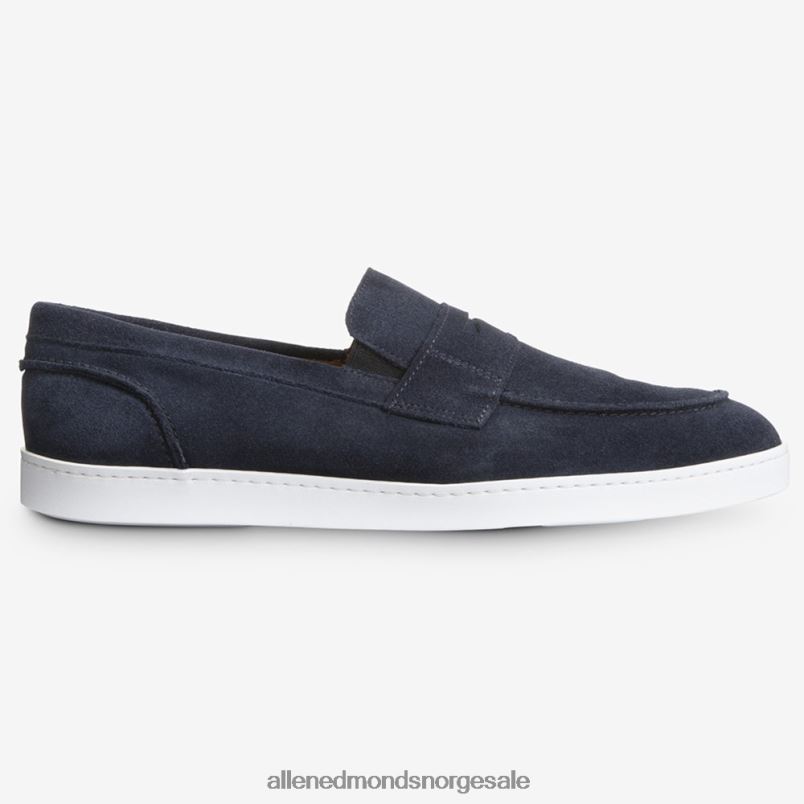nei Allen Edmonds menn randolph slip-on joggesko marineblå semsket skinn 64B6Z18
