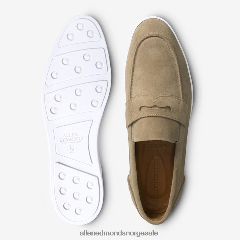 nei Allen Edmonds menn randolph slip-on sneaker i semsket skinn bein semsket skinn 64B6Z22