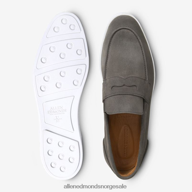 nei Allen Edmonds menn randolph slip-on sneaker i semsket skinn grå semsket skinn 64B6Z270
