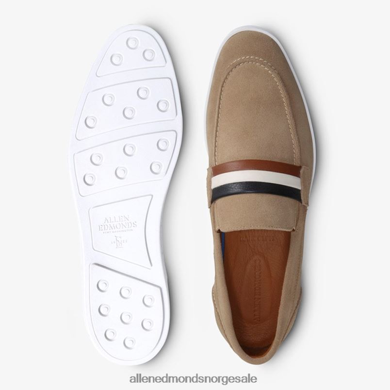 nei Allen Edmonds menn randolph slip-on sneaker i semsket skinn signatur bein semsket skinn 64B6Z268