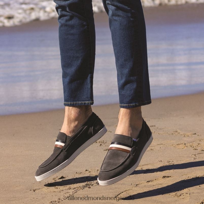 nei Allen Edmonds menn randolph slip-on sneaker i semsket skinn signatur grå semsket skinn 64B6Z269