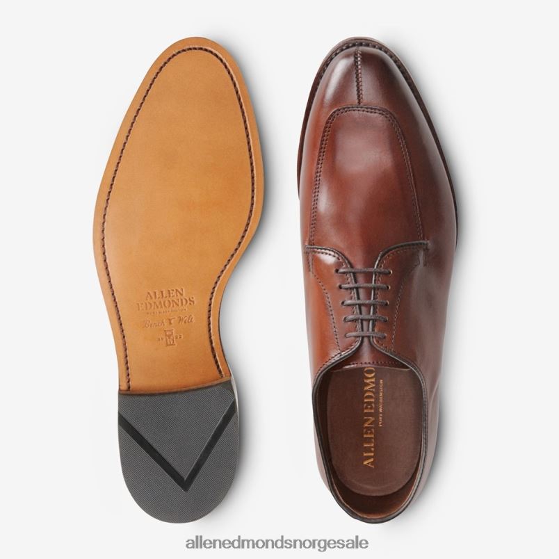 nei Allen Edmonds menn delray blucher dress sko mørk chili 64B6Z374