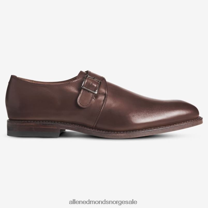 nei Allen Edmonds menn plymouth single munk stropp dress sko kaffe brun 64B6Z120