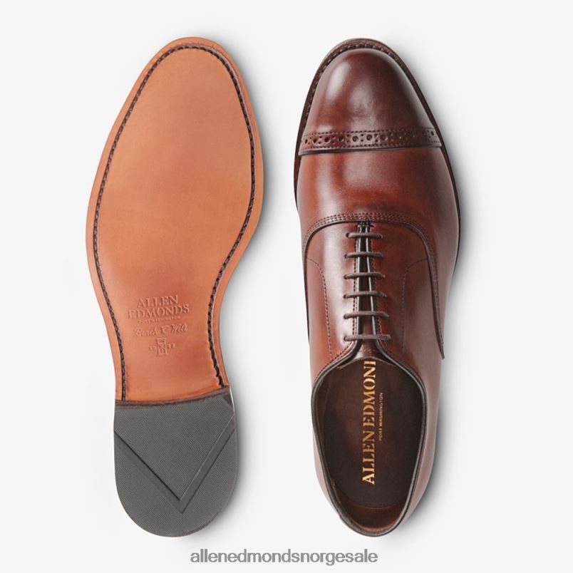 nei Allen Edmonds menn fifth avenue cap-toe oxford dress sko mørk chili 64B6Z312