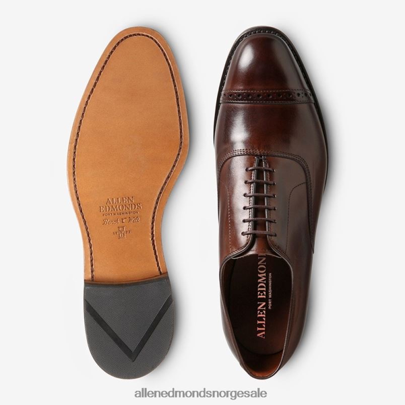 nei Allen Edmonds menn fifth avenue cap-toe oxford dress sko mahogni 64B6Z43