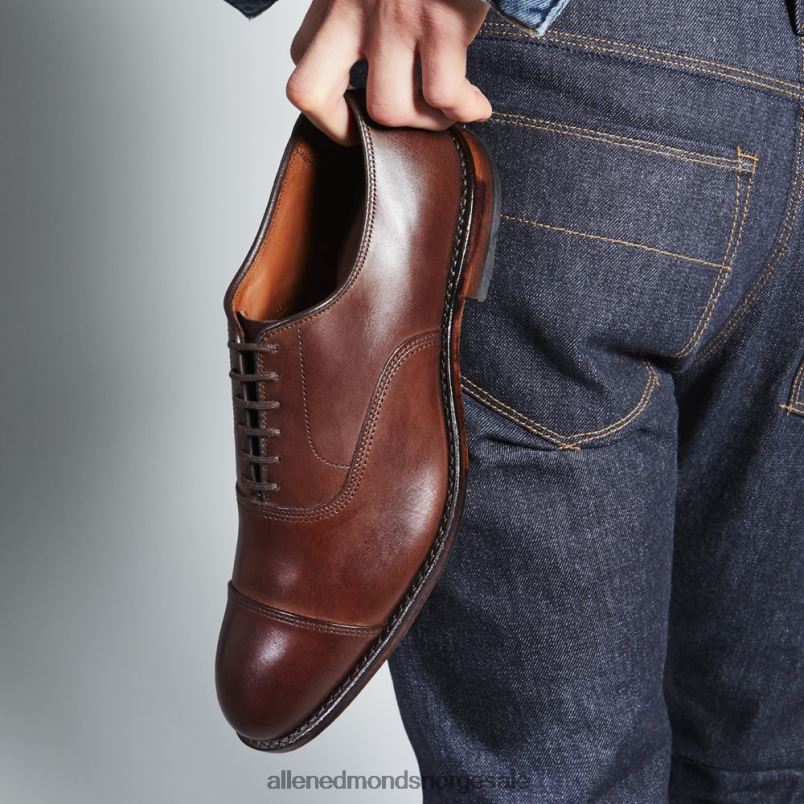 nei Allen Edmonds menn park avenue cap-toe oxford dress sko mahogni 64B6Z44