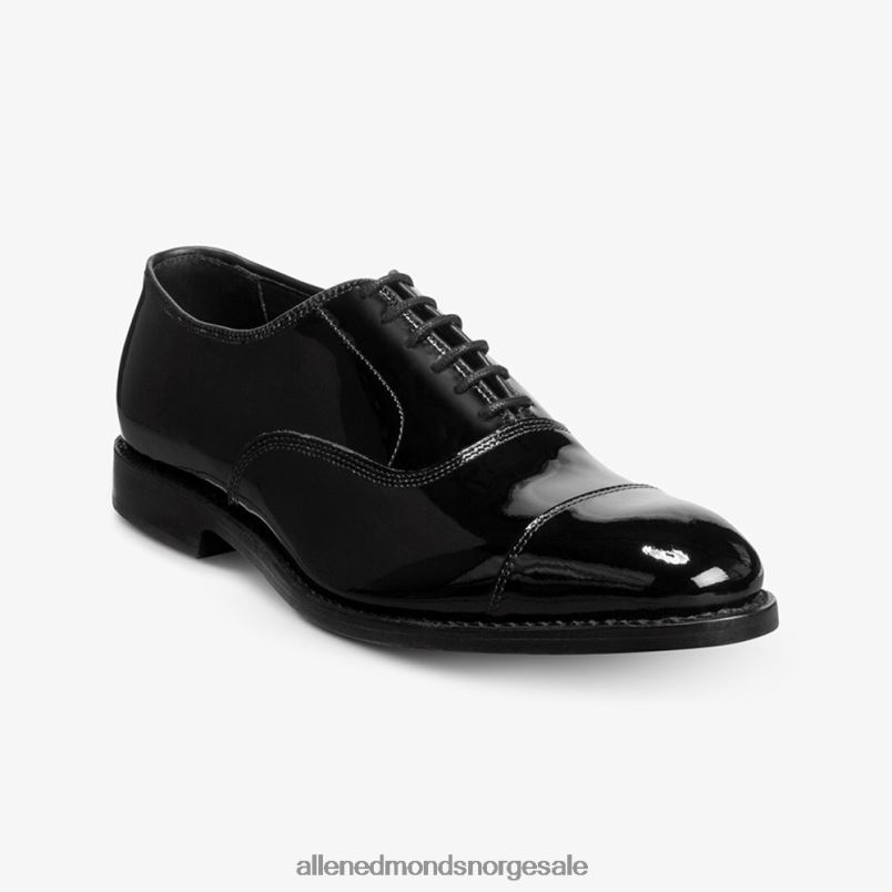 nei Allen Edmonds menn park avenue cap-toe oxford dress sko svart patent 64B6Z10