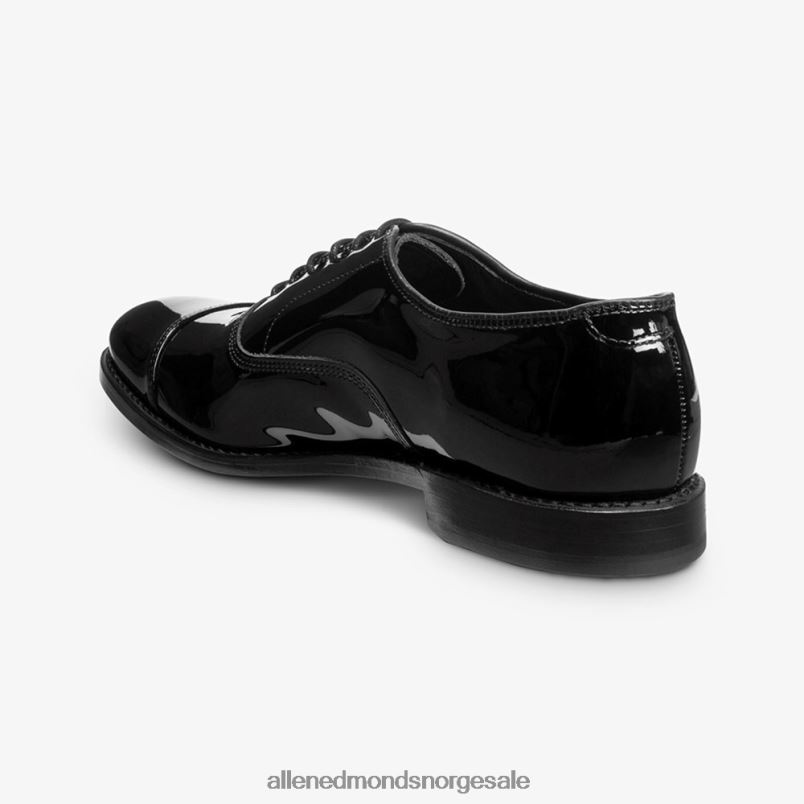 nei Allen Edmonds menn park avenue cap-toe oxford dress sko svart patent 64B6Z10