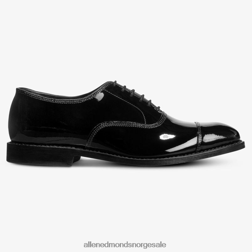 nei Allen Edmonds menn park avenue cap-toe oxford dress sko svart patent 64B6Z10
