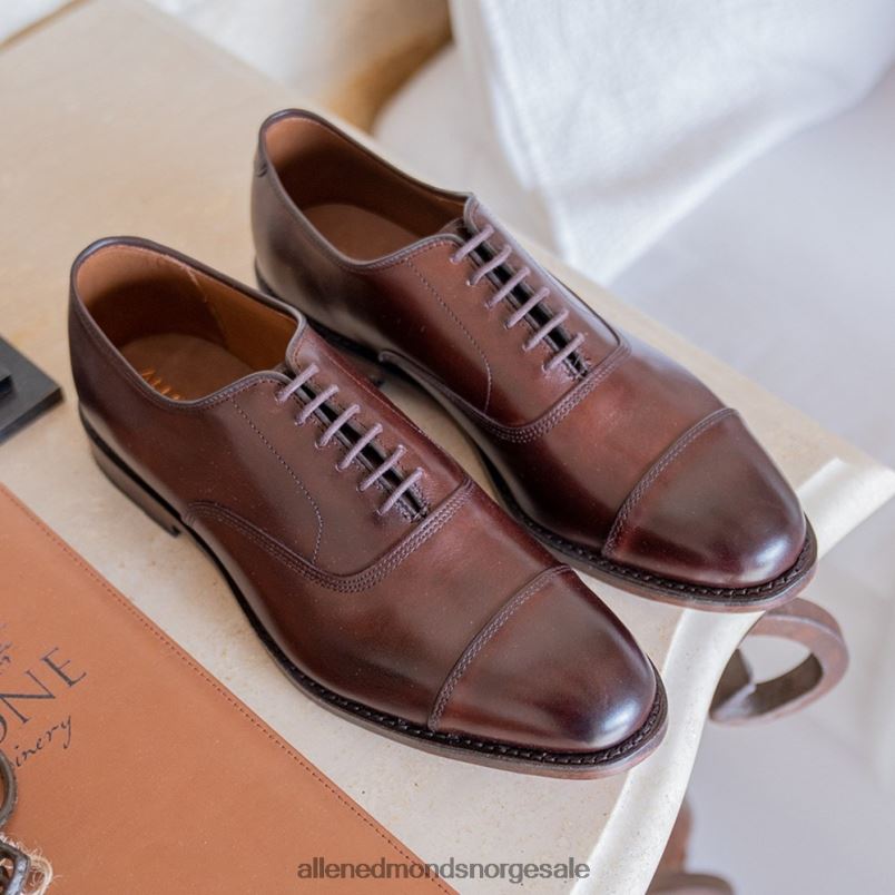 nei Allen Edmonds menn park avenue shell cordovan cap-toe oxford dress sko chili cordovan 64B6Z278