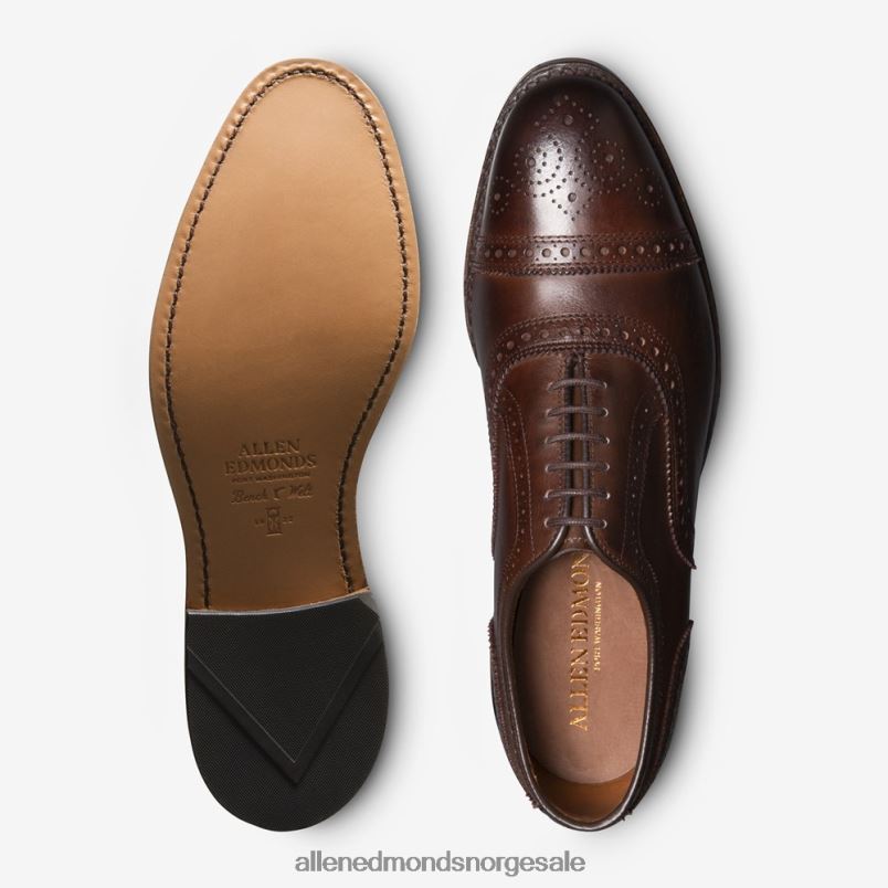nei Allen Edmonds menn strand cap-toe oxford dress sko mahogni 64B6Z23