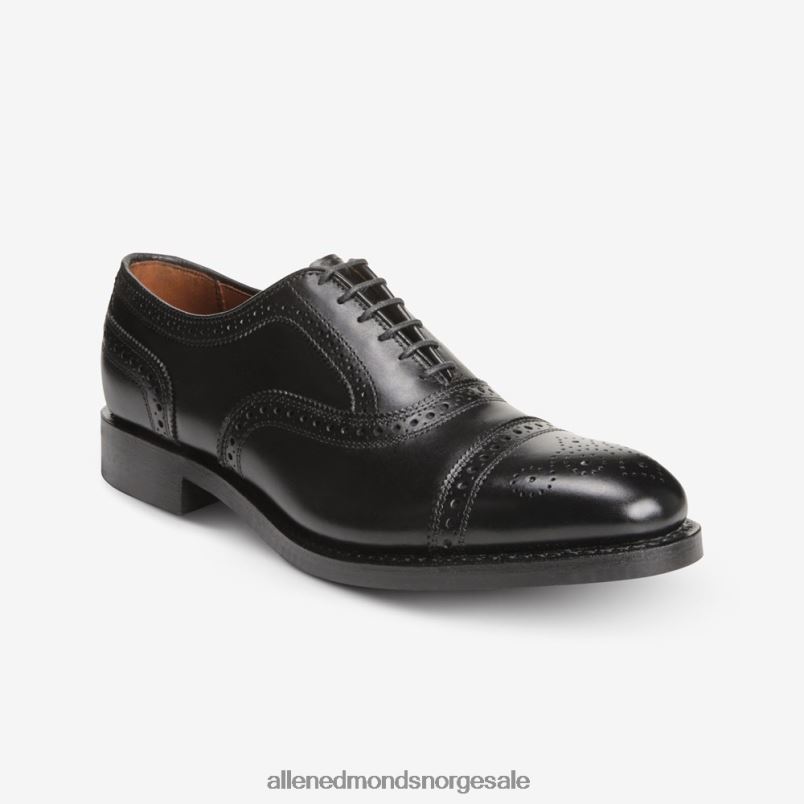 nei Allen Edmonds menn strand cap-toe oxford dress sko med dainite såle svart 64B6Z29