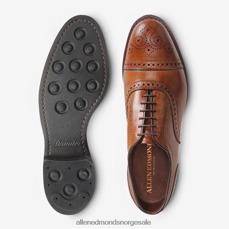 nei Allen Edmonds menn strand cap-toe oxford dress sko med dainite såle valnøtt brun 64B6Z288