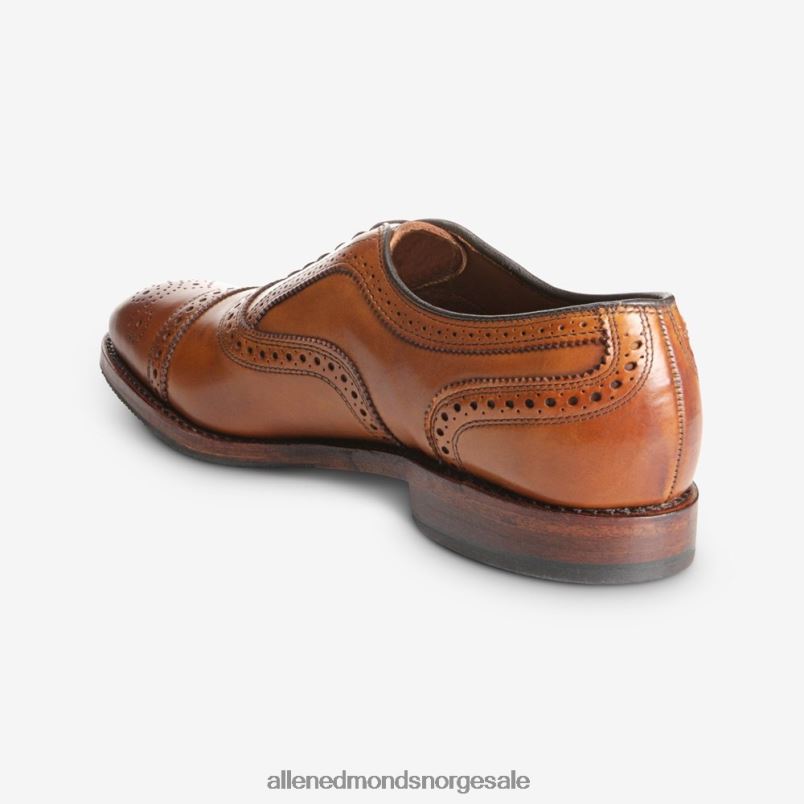 nei Allen Edmonds menn strand cap-toe oxford dress sko med kombinert trykksåle valnøtt brun 64B6Z38