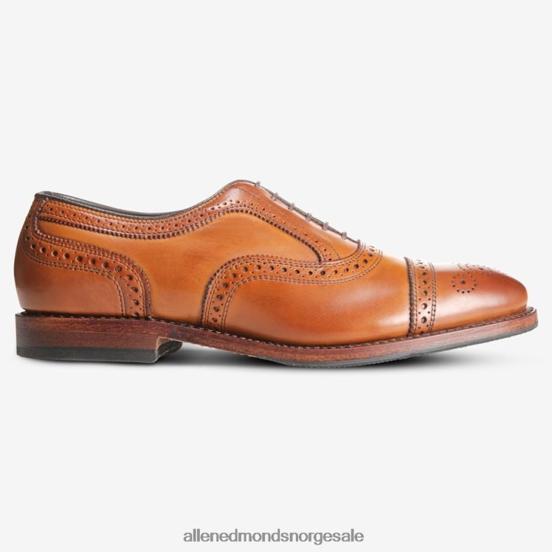nei Allen Edmonds menn strand cap-toe oxford dress sko med kombinert trykksåle valnøtt brun 64B6Z38