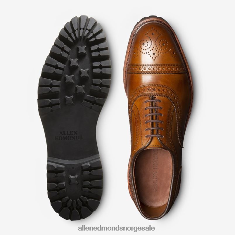 nei Allen Edmonds menn strand cap-toe oxford dress sko med lug såle valnøtt 64B6Z305