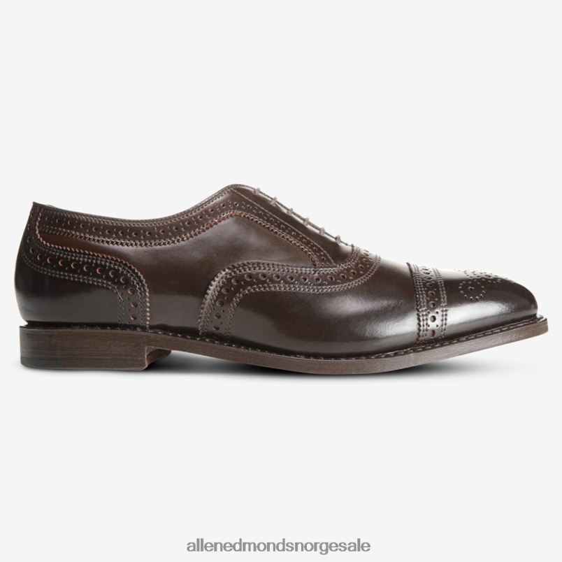nei Allen Edmonds menn strand shell cordovan cap-toe oxford dress sko brun cordovan 64B6Z294