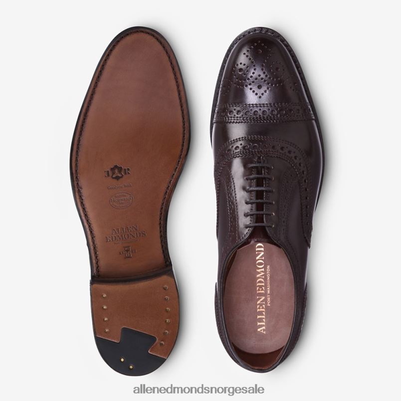 nei Allen Edmonds menn strand shell cordovan cap-toe oxford dress sko burgunder cordovan 64B6Z295
