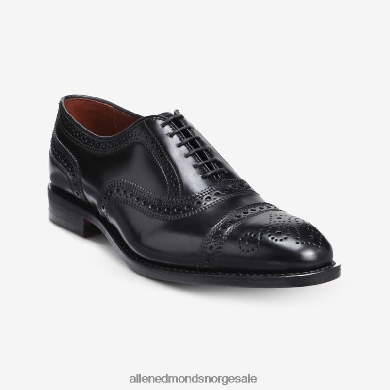 nei Allen Edmonds menn strand shell cordovan cap-toe oxford dress sko svart cordovan 64B6Z296
