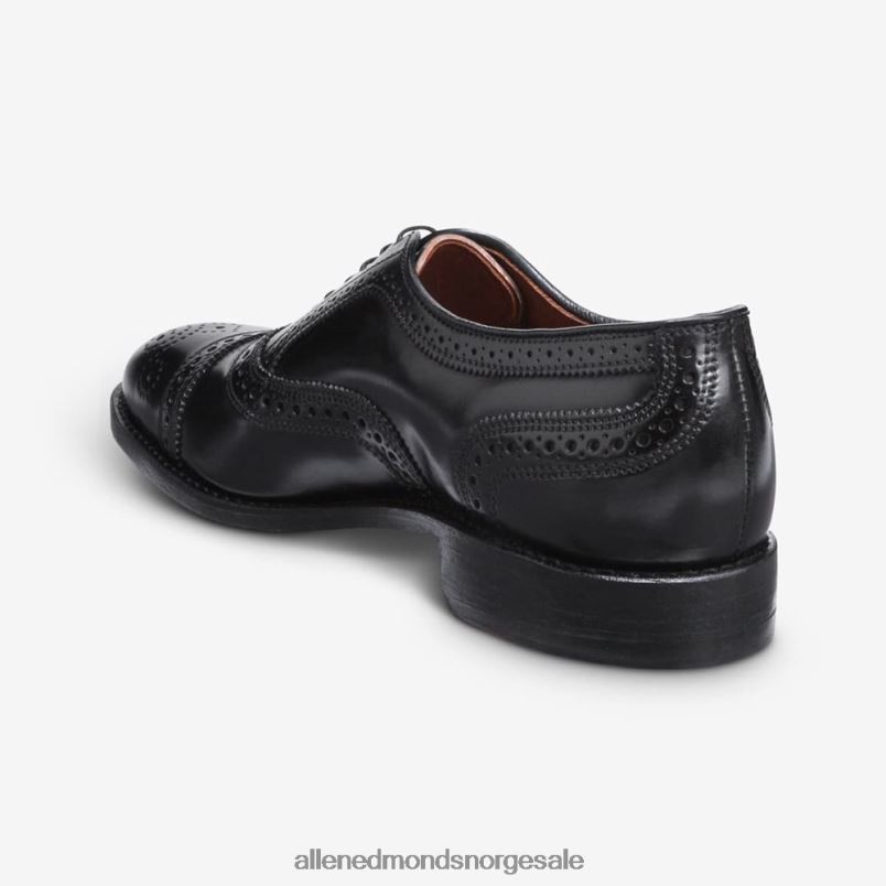 nei Allen Edmonds menn strand shell cordovan cap-toe oxford dress sko svart cordovan 64B6Z296
