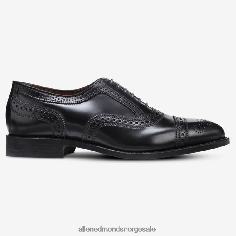 nei Allen Edmonds menn strand shell cordovan cap-toe oxford dress sko svart cordovan 64B6Z296