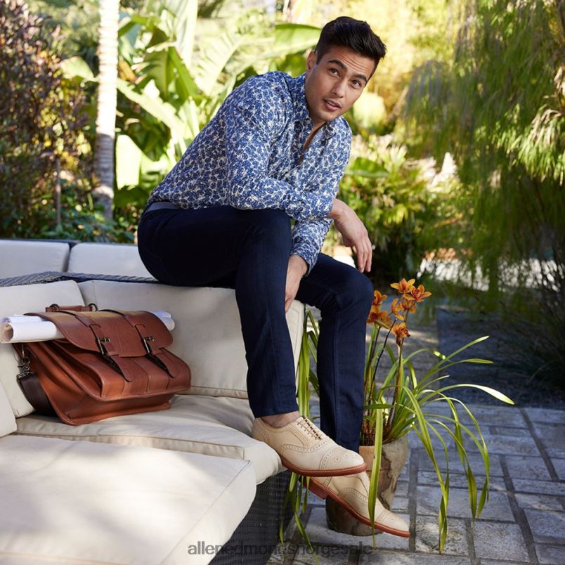 nei Allen Edmonds menn strandmok cap-toe oxford med dainite gummisåle bein vegetabilsk garvet skinn 64B6Z14