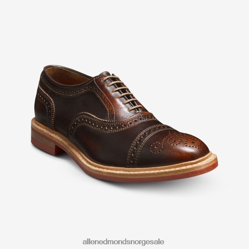 nei Allen Edmonds menn strandmok cap-toe oxford med dainite gummisåle brun 64B6Z224