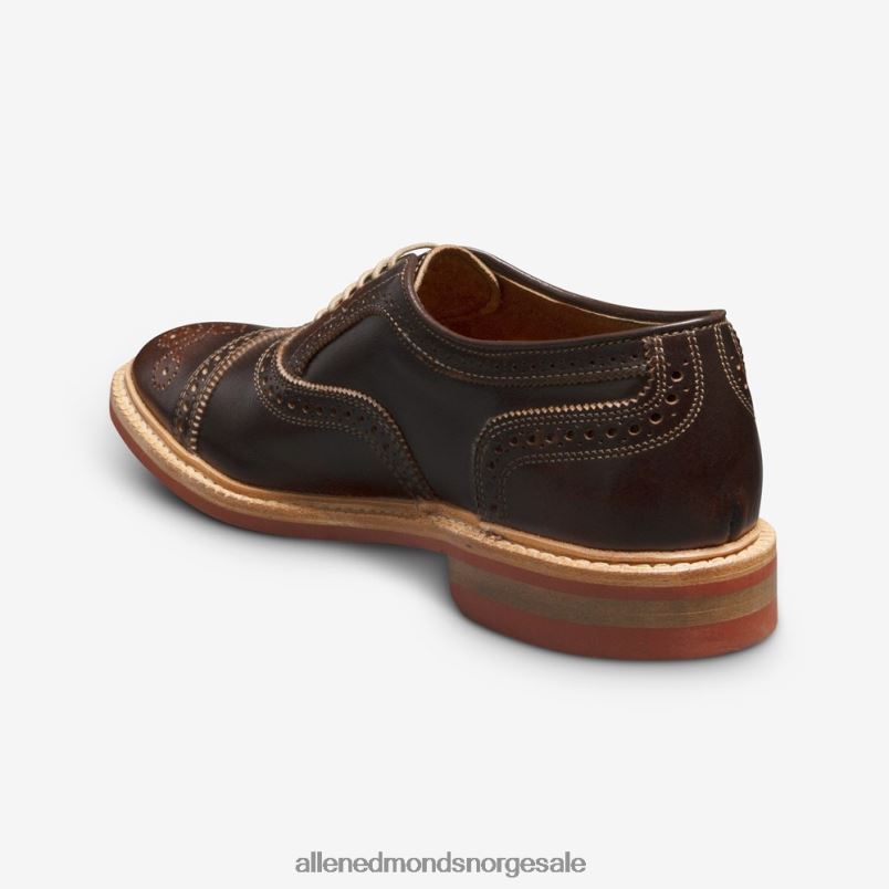 nei Allen Edmonds menn strandmok cap-toe oxford med dainite gummisåle brun 64B6Z224