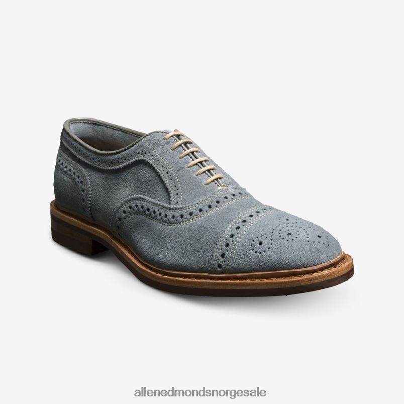 nei Allen Edmonds menn strandmok semsket cap-toe oxford med dainite gummisåle skifergrå semsket skinn 64B6Z20