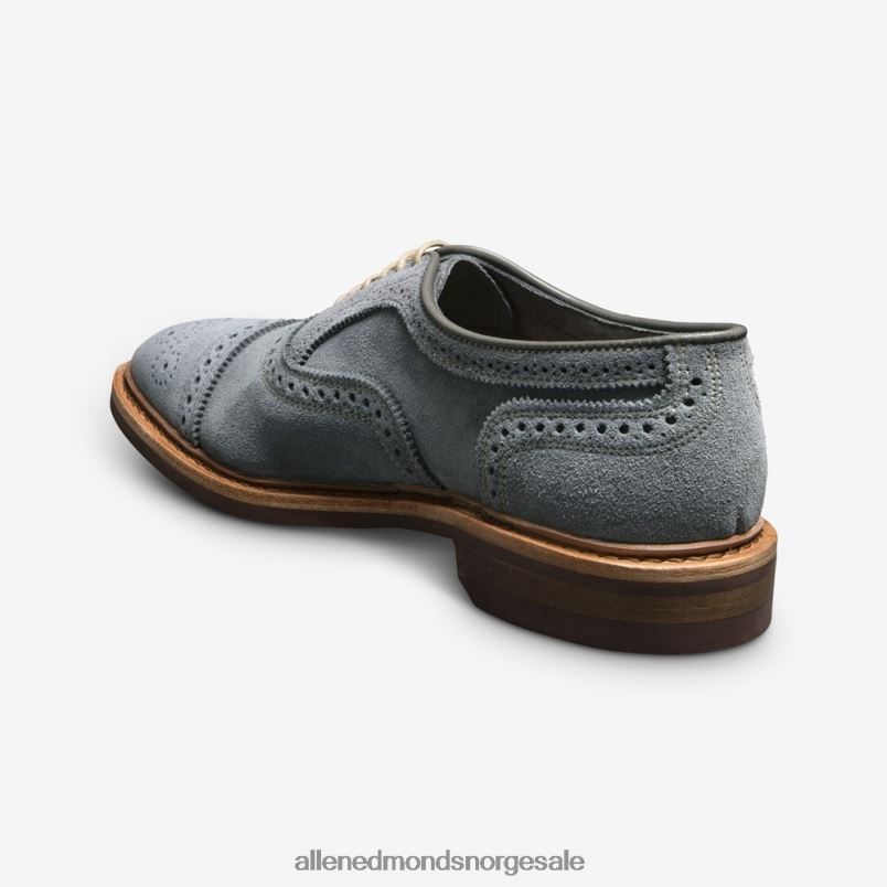 nei Allen Edmonds menn strandmok semsket cap-toe oxford med dainite gummisåle skifergrå semsket skinn 64B6Z20