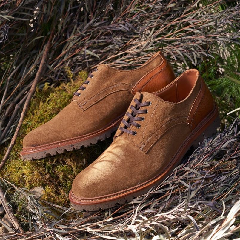 nei Allen Edmonds menn Discovery derbysko i semsket skinn cognac snus 64B6Z110