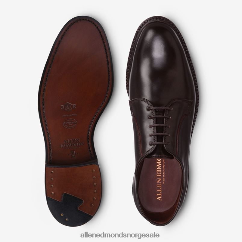 nei Allen Edmonds menn leeds shell cordovan derby dress shoe brun cordovan 64B6Z403