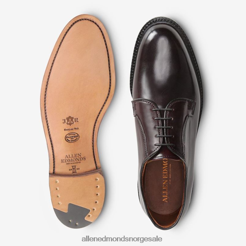 nei Allen Edmonds menn leeds shell cordovan derby dress shoe burgunder cordovan 64B6Z402