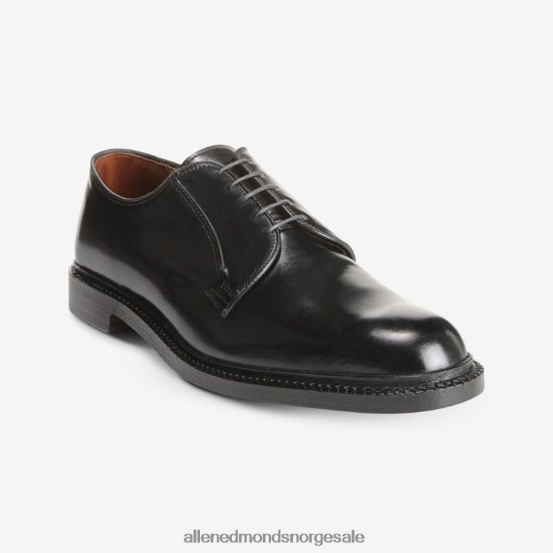 nei Allen Edmonds menn leeds shell cordovan derby dress shoe svart cordovan 64B6Z80