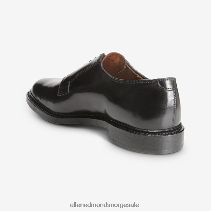 nei Allen Edmonds menn leeds shell cordovan derby dress shoe svart cordovan 64B6Z80