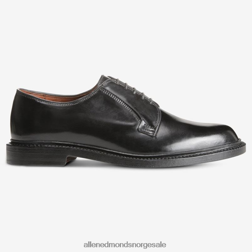 nei Allen Edmonds menn leeds shell cordovan derby dress shoe svart cordovan 64B6Z80