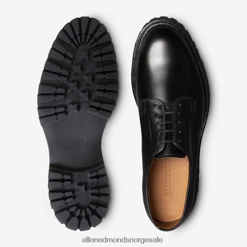 nei Allen Edmonds menn lennon lug derby Svart lær 64B6Z447